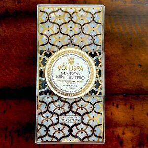 VOLUSPA  Maison Mini Tin Candle Set - 3 Candles.   New In Box